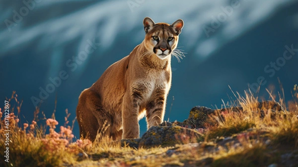 Obraz Puma or cougar. AI generative