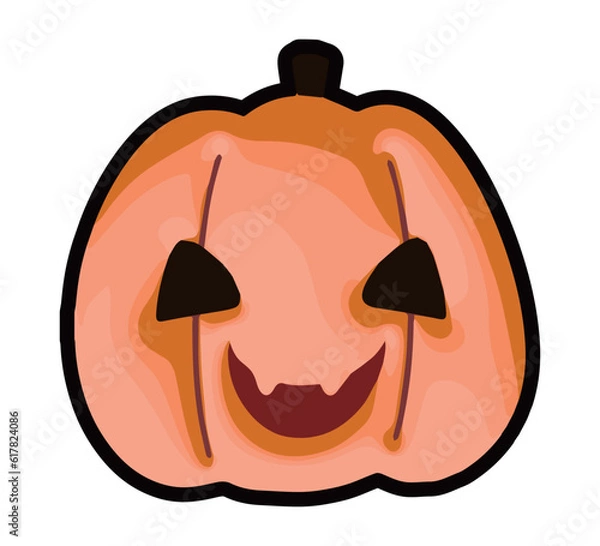 Fototapeta ジャックオランタンのハロウィン向けのイラスト素材