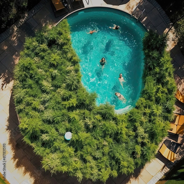 Fototapeta Marijuana Pool - AI Generated