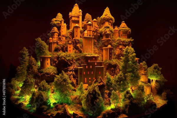 Obraz Marijuana Castle - AI Generated