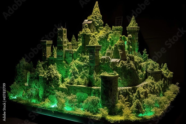 Fototapeta Marijuana Castle - AI Generated