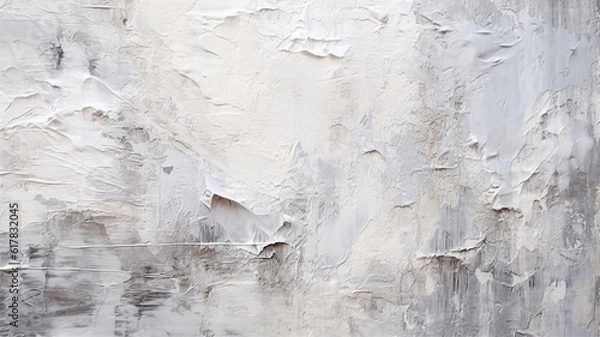 Obraz Abstract gray and white texture background of oil painting. Generative AI