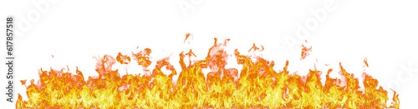 Obraz Fire flame on transparent background isolated png..