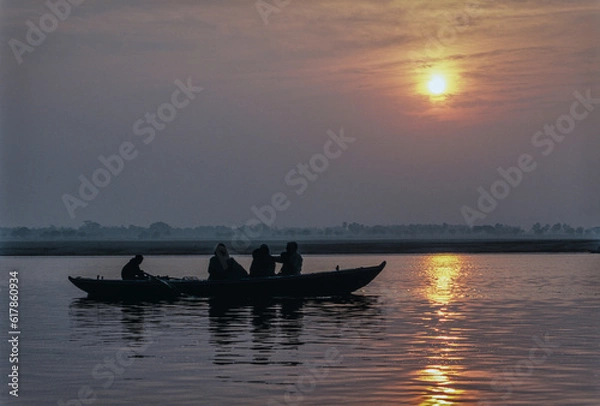 Fototapeta Silhouettes sailing