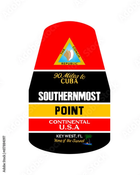 Obraz KeyWest Southern Most Point／キーウェスト