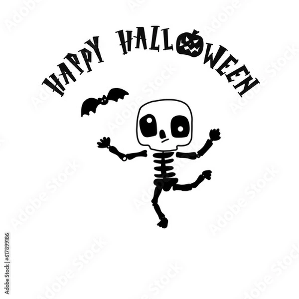 Obraz skull and crossbones Halloween 