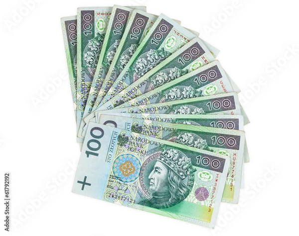 Obraz Polish banknotes of 100 PLN