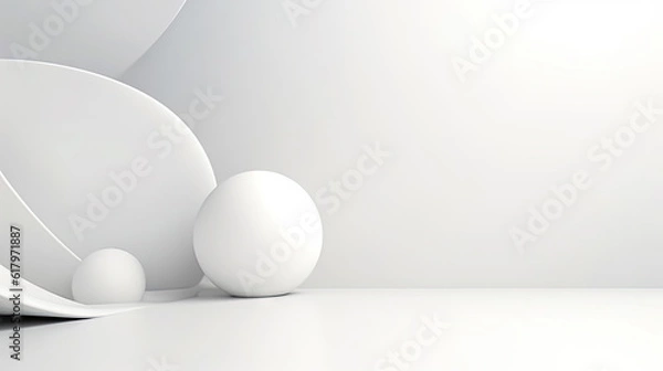 Fototapeta smooth white background, abstract gradient