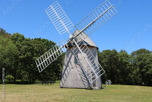 Obraz old windmill colonial