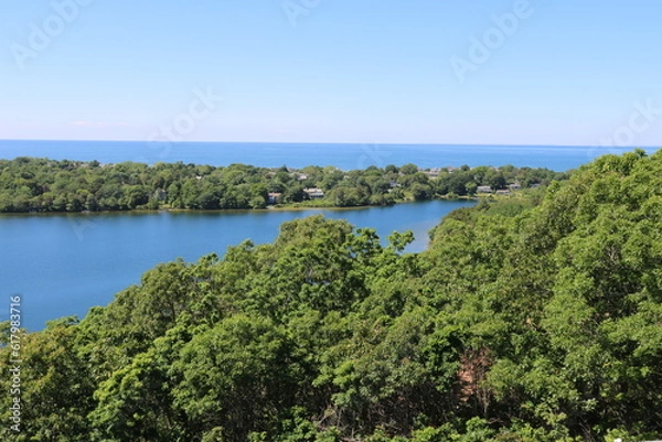 Obraz pond and ocean landscape view