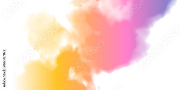 Obraz 水彩　カラフル　和柄　背景