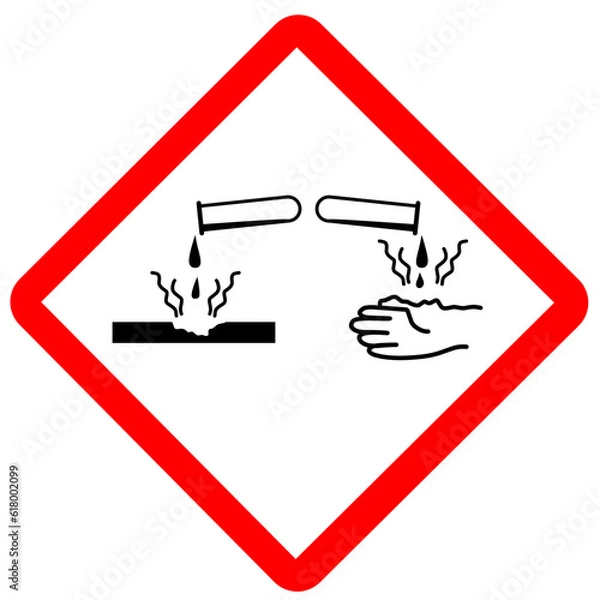 Obraz Vector illustration GHS hazard pictogram