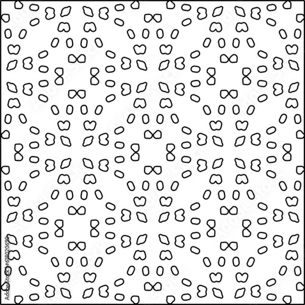 Fototapeta  Modern stylish abstract texture. Geometric shapes from striped elements. Black and white pattern.