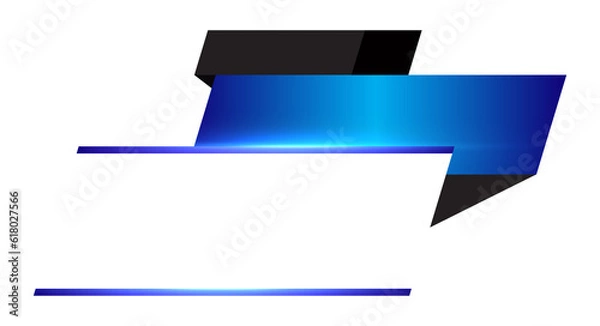 Obraz Template three shiny label head line