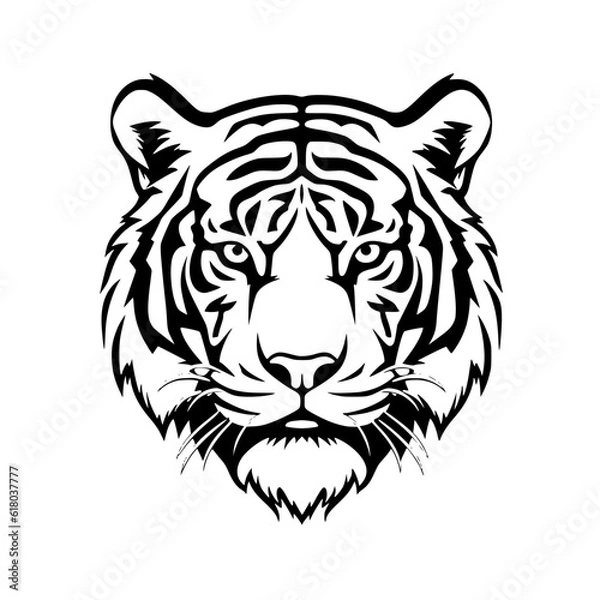 Obraz tiger head vector