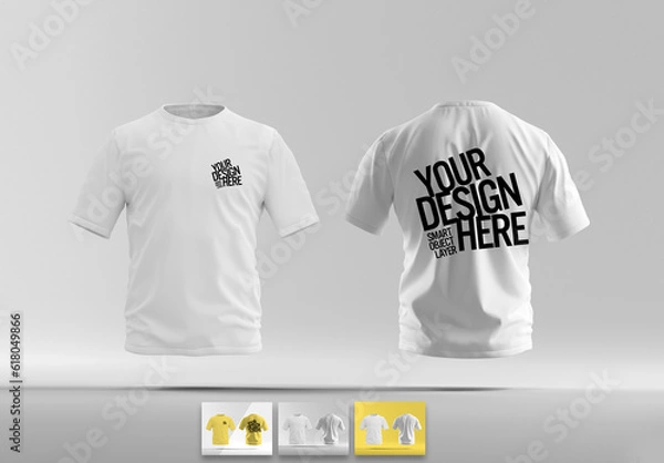 Fototapeta Customisable mock up of a tshirt