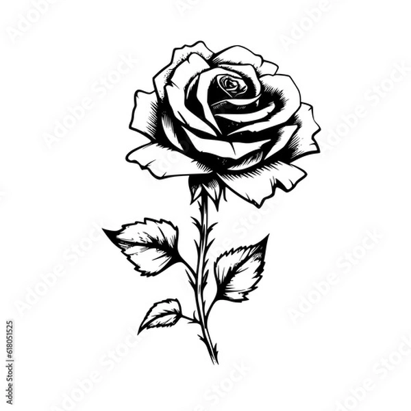 Fototapeta Rose Flower Vector