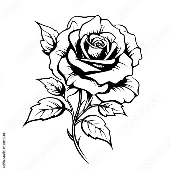 Obraz Rose Flower Vector