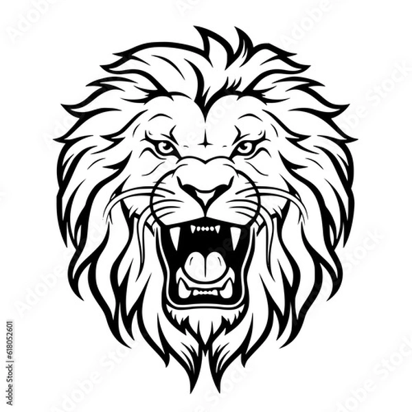 Obraz lion head vector
