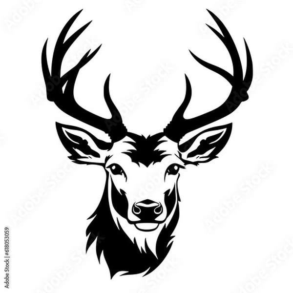 Obraz deer head vector