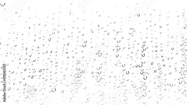Obraz Water droplets isolated background png.