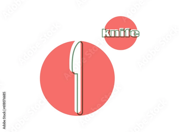 Obraz ナイフ　赤