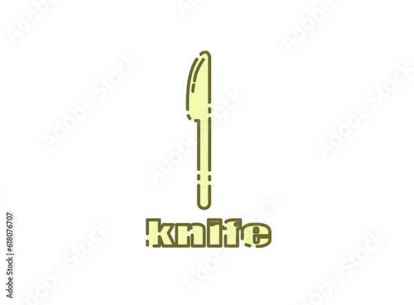 Obraz ナイフ　緑