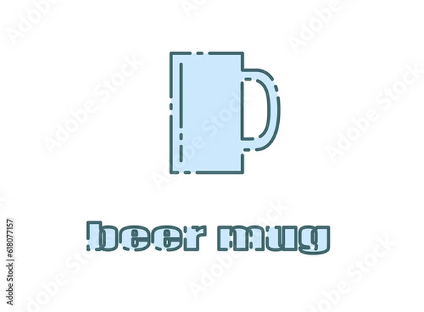 Obraz ビールグラス　青