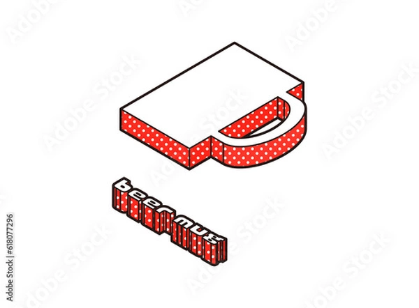 Fototapeta ビールグラス　赤