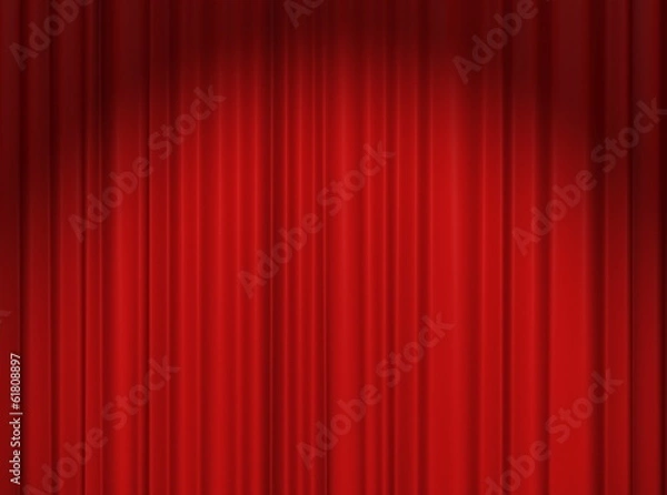 Obraz Red Theater Curtain