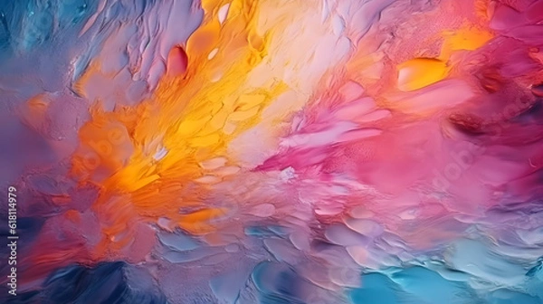 Fototapeta Abstract colorful background. Illustration. Ai generation.