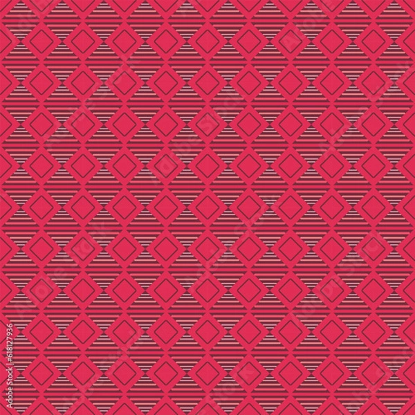 Fototapeta Beautiful seamless vector pattern design for decorative, wallpaper, wrapping paper, fabric, backdrop, shirt, tablecloths, clothes, blankets and other.
