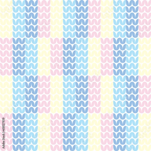 Fototapeta Beautiful seamless vector pattern design for decorative, wallpaper, wrapping paper, fabric, backdrop, shirt, tablecloths, clothes, blankets and other.