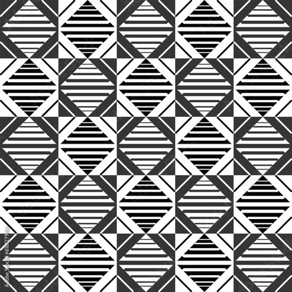 Fototapeta Beautiful seamless vector pattern design for decorative, wallpaper, wrapping paper, fabric, backdrop, shirt, tablecloths, clothes, blankets and other.