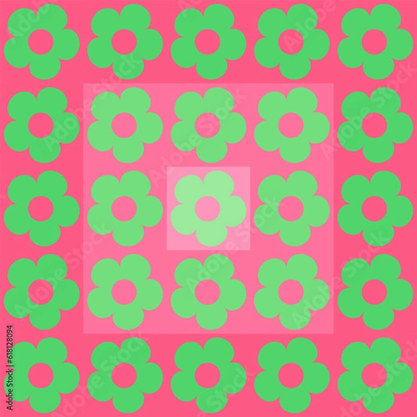 Fototapeta Beautiful seamless vector pattern design for decorative, wallpaper, wrapping paper, fabric, backdrop, shirt, tablecloths, clothes, blankets and other.