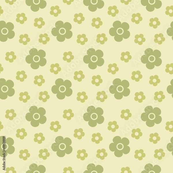Fototapeta Beautiful seamless vector pattern design for decorative, wallpaper, wrapping paper, fabric, backdrop, shirt, tablecloths, clothes, blankets and other.