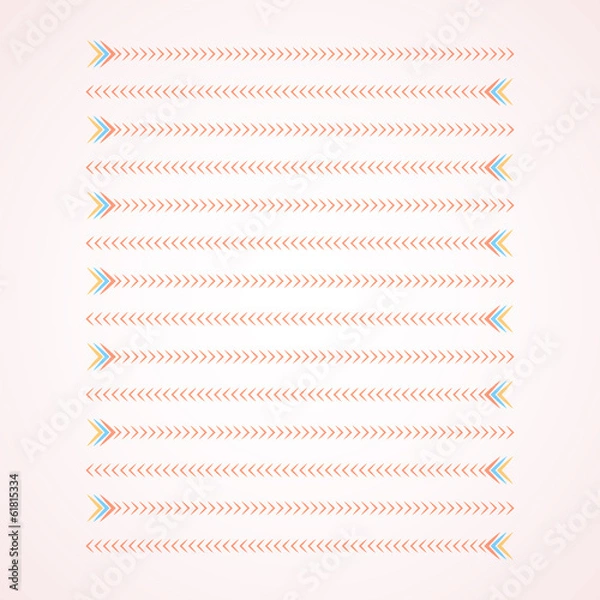 Fototapeta color arrows with two different directions