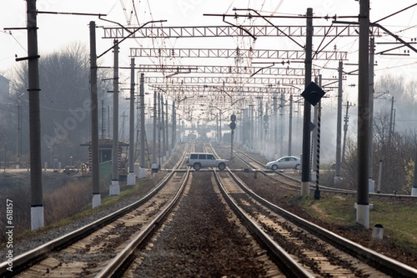 Obraz railroad crossing