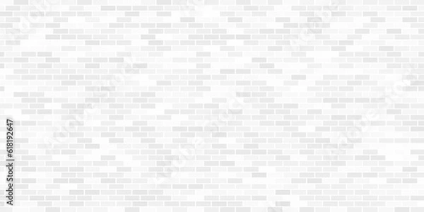 Fototapeta Seamless pattern of the abstract white brick wall. Tiles seamless pattern. White ceramic tile background.