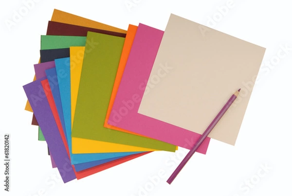 Fototapeta colored paper