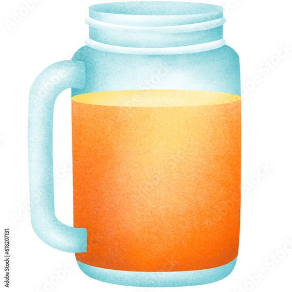 Obraz orange juice bottle