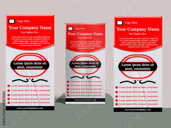 Fototapeta hello, thank you for viewing my item. You can use this Corporate Business Rollup Banner to promote your business and easy to customize any text and shape. if you purchase this item please don’t forget