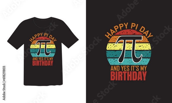 Fototapeta Pi math vector t shirt design