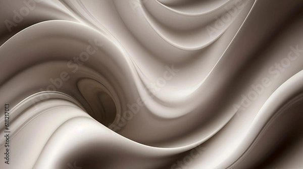 Obraz abstract liquid backgound wave pattern white creamy marble texture, fancy interior decor web banner 
