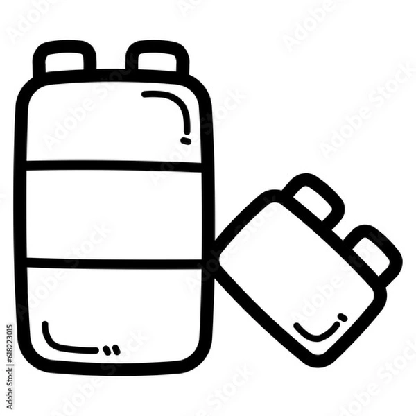 Fototapeta blocks line icon style