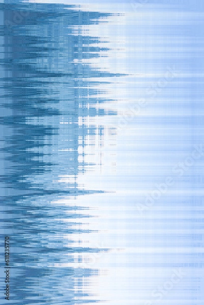 Fototapeta blue background in the form of a glitch