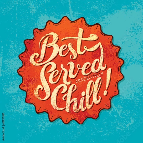 Obraz Vintage bottle cap poster design