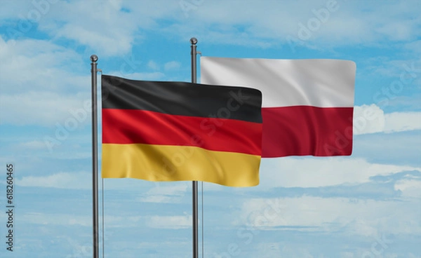 Obraz Poland and Germany flag