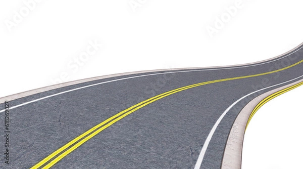 Fototapeta Multiple street styles on transparent background