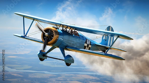 Obraz vintage biplane